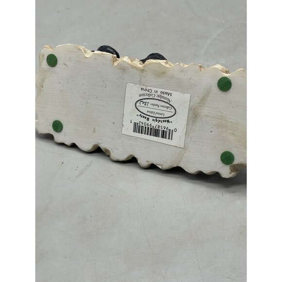 nostalgic boots figurine collectors 1302 western floral brown black 7.5x3" READ - Picture 4 of 6